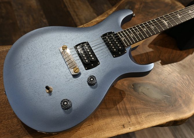 PRS SE CE 24 Standard Satin Stoptail Ice Blue Metallic #850