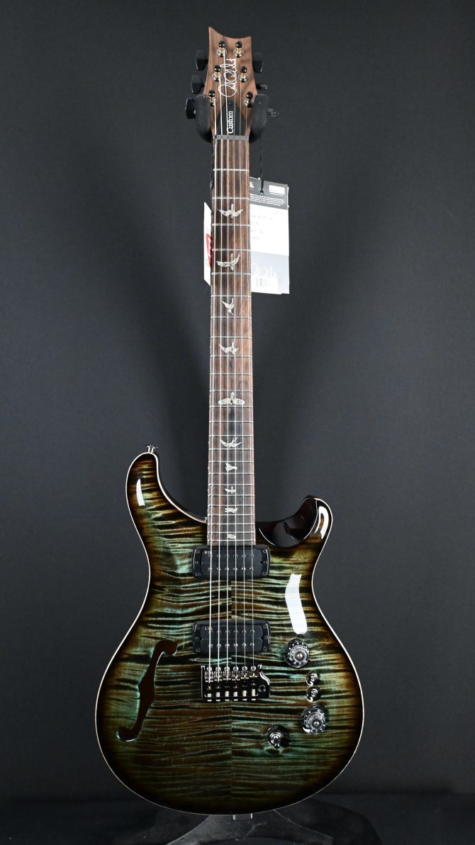PRS Custom 24-08 Semi-Hollow 10-Top Slate Smokeburst #496