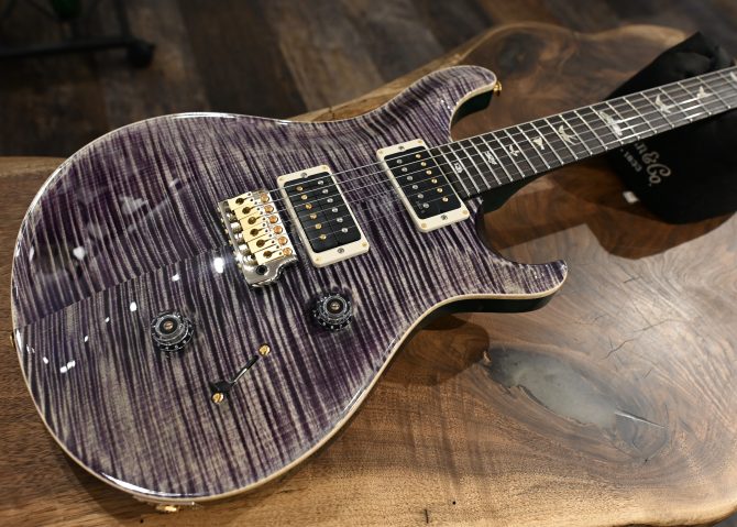PRS Custom 24 10-Top Aurora Borealis w/ Green Back #504