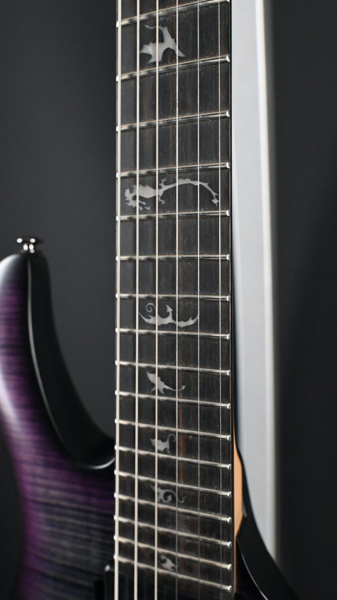PRS SE Chleo Charcoal Purple Burst Herman Li Signature #130