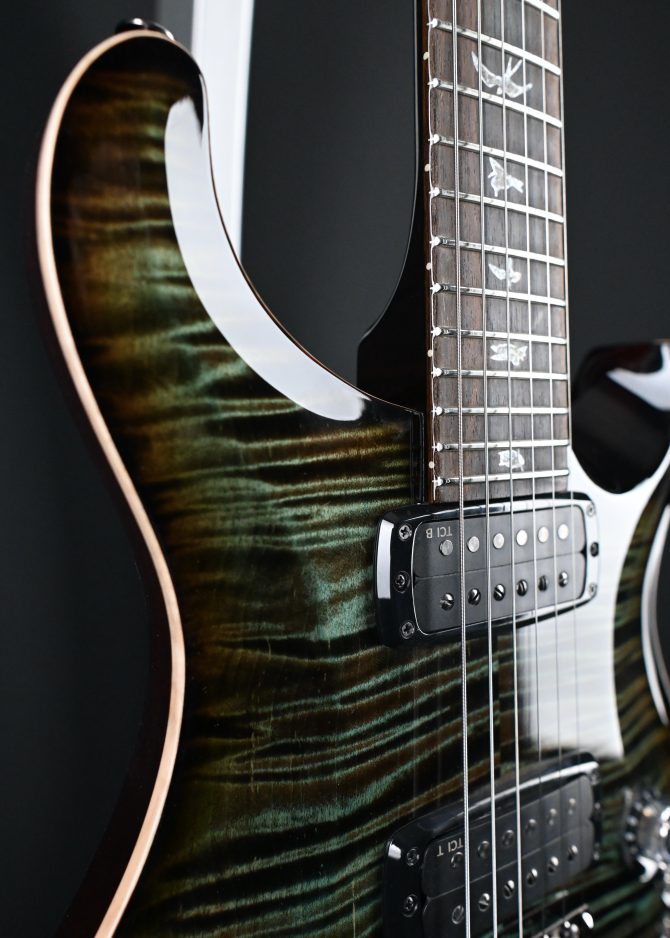 PRS Custom 24-08 Semi-Hollow 10-Top Slate Smokeburst #496
