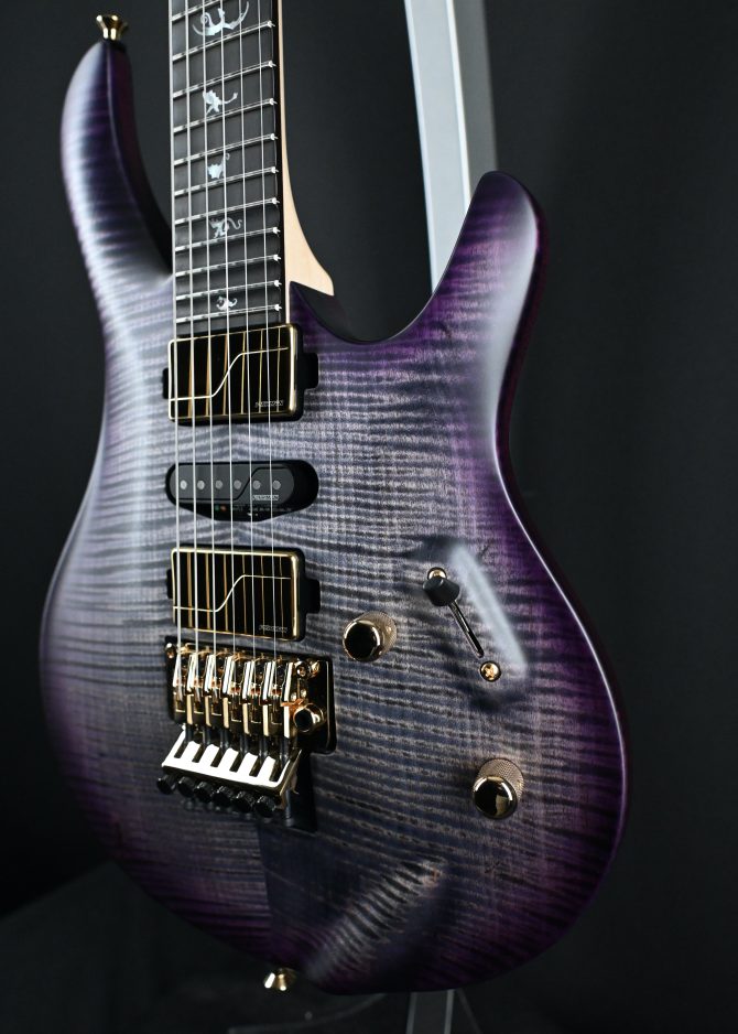 PRS Chleo Limited Edition Herman Li Signature Charcoal Purple Wraparound Burst #763
