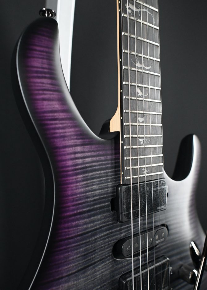 PRS SE Chleo Charcoal Purple Burst Herman Li Signature #130