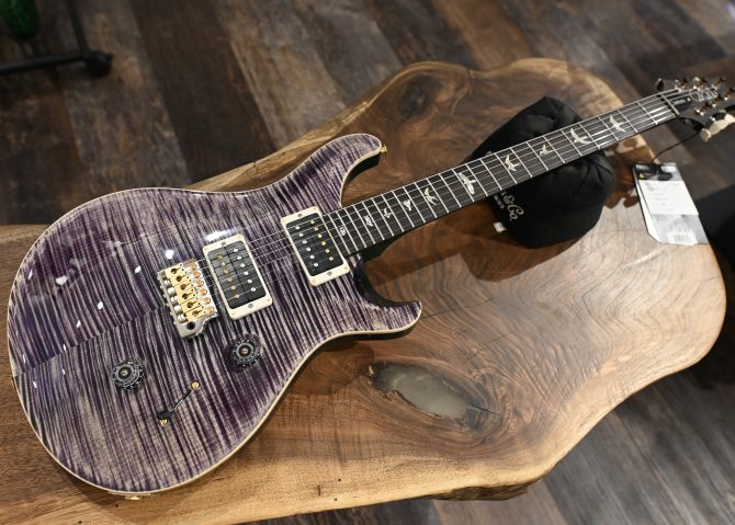 PRS Custom 24 10-Top Aurora Borealis w/ Green Back #504