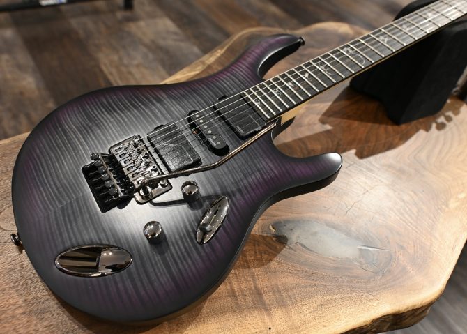 PRS SE Chleo Charcoal Purple Burst Herman Li Signature #130
