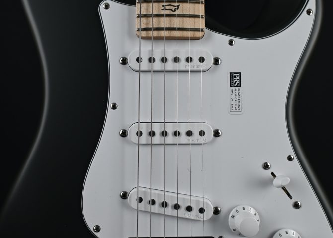 PRS Silver Sky Maple Faded Black Tee Satin #898