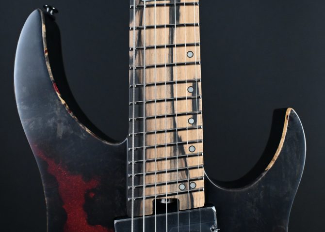Legator G7FX-BW Black Widow 7-String Multi-Scale Guitar #902