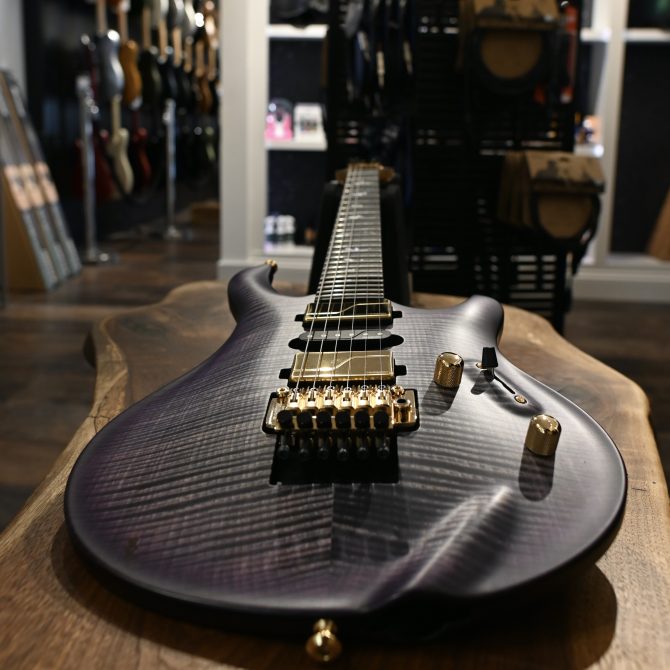 PRS Chleo Limited Edition Herman Li Signature Charcoal Purple Wraparound Burst #763
