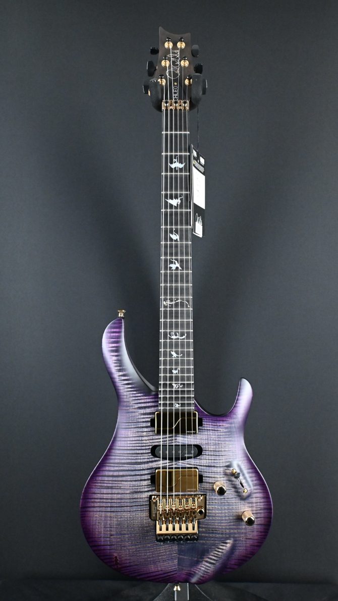 PRS Chleo Limited Edition Herman Li Signature Charcoal Purple Wraparound Burst #763