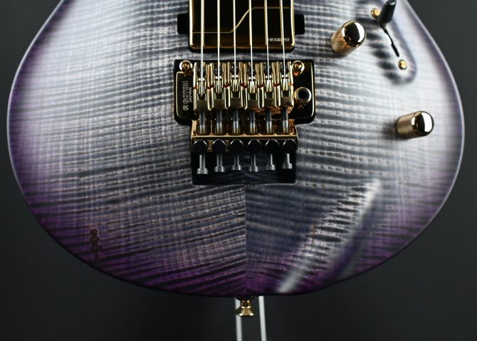 PRS Chleo Limited Edition Herman Li Signature Charcoal Purple Wraparound Burst #763