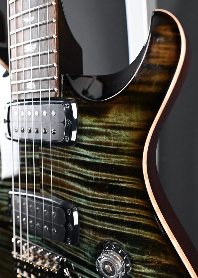 PRS Custom 24-08 Semi-Hollow 10-Top Slate Smokeburst #496