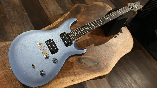 PRS SE CE 24 Standard Satin Stoptail Ice Blue Metallic #850