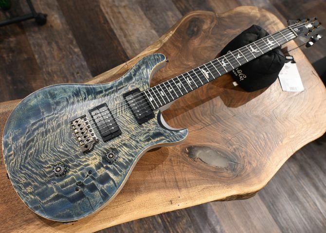 PRS 40th Anniversary Custom 24 Satin Limited Edition Faded Whale Blue w/ Silver Back #605