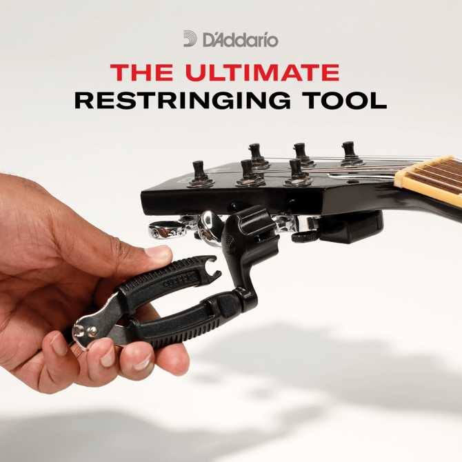 D'Addario Pro-Winder, Black String Winder w/ Clips