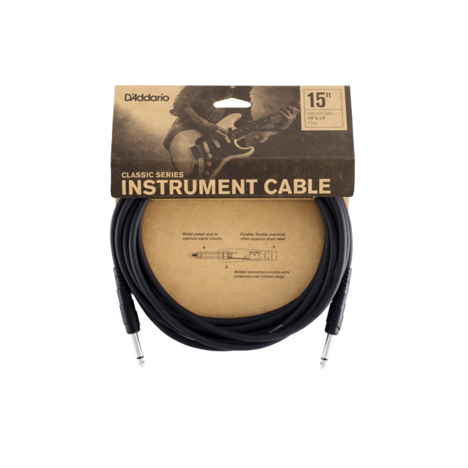 D'Addario Planet Waves Classic Series Instrument Cable 15'