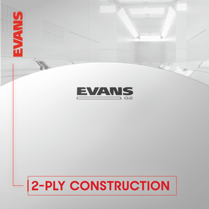 Evans TT12G2 G2 Clear Drumhead, 12 Inch