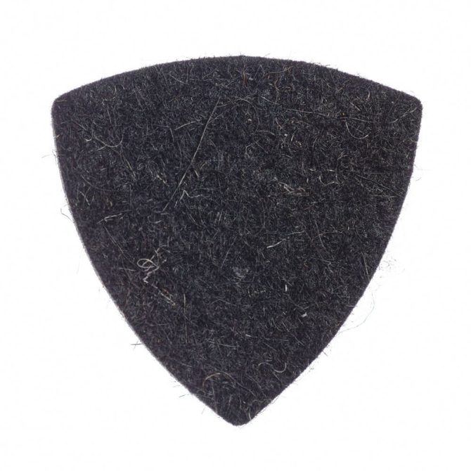 Timbertone Felt Tones Gypsy Black Wool Felt 1 Guitar Pick