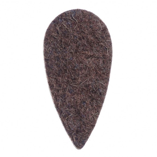 Timbertone Felt Tones Teardrop Brown Wool Felt 1 Pick