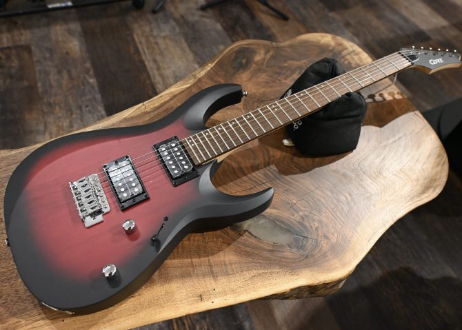 Cort X100OPBB Open Pore Black Cherry Burst #723