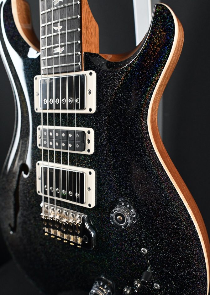 PRS Semi-Hollow Special Black Rainbow Holoflake #590