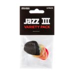 Dunlop Jazz III Pick Variety Pack – 6 Pack