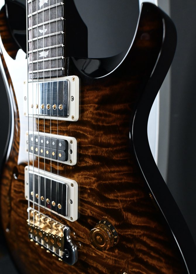 PRS Semi-Hollow Special Quilt 10-Top Black Gold Wraparound Smokeburst #189