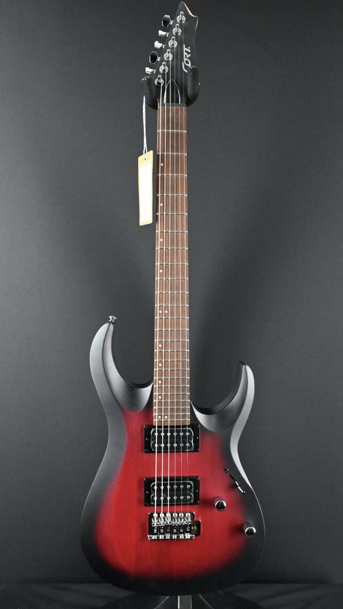 Cort X100OPBB Open Pore Black Cherry Burst #723