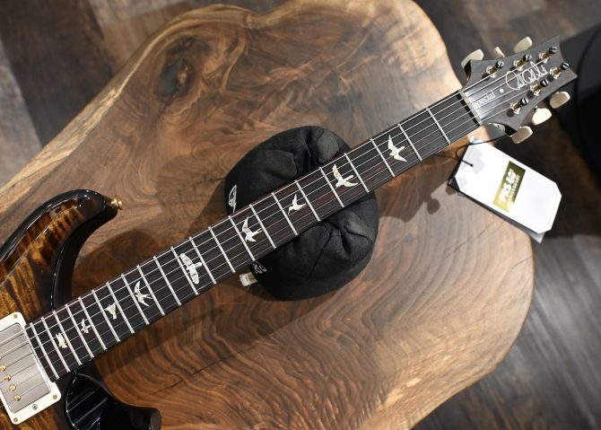 PRS Semi-Hollow Special Quilt 10-Top Black Gold Wraparound Smokeburst #189