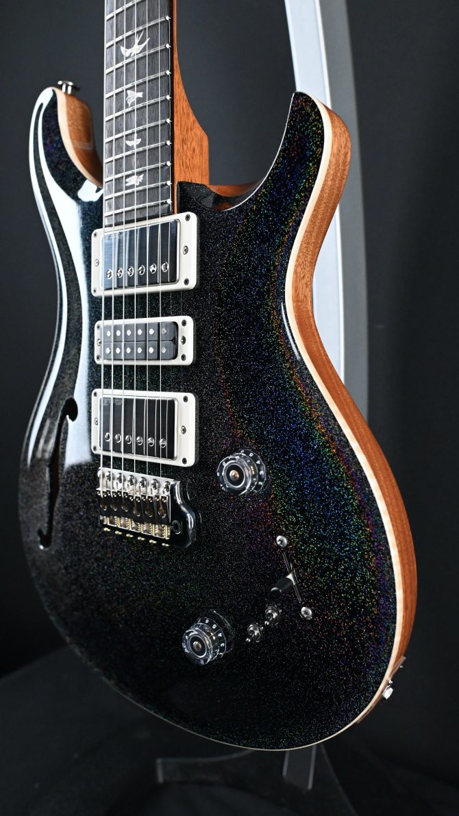 PRS Semi-Hollow Special Black Rainbow Holoflake #590