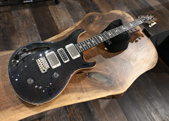 PRS Semi-Hollow Special Black Rainbow Holoflake #590
