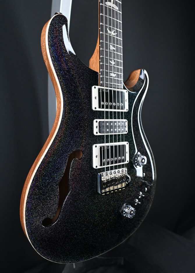 PRS Semi-Hollow Special Black Rainbow Holoflake #590