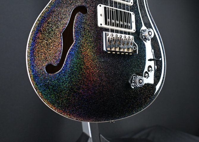 PRS Semi-Hollow Special Black Rainbow Holoflake #590
