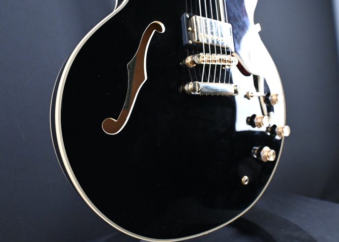 Epiphone Sheraton-II Pro Ebony Thinline Semi-Hollow Ebony