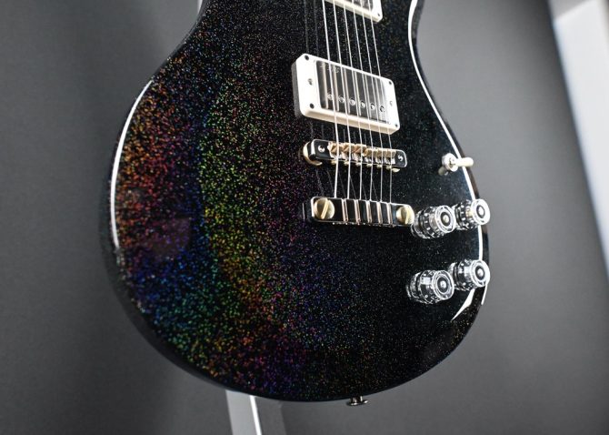 PRS S2 McCarty 594 Thinline Black Rainbow Hollowflake #765