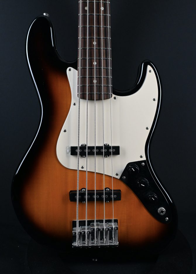Squier Affinity Series Jazz Bass V Brown Sunburst 2015