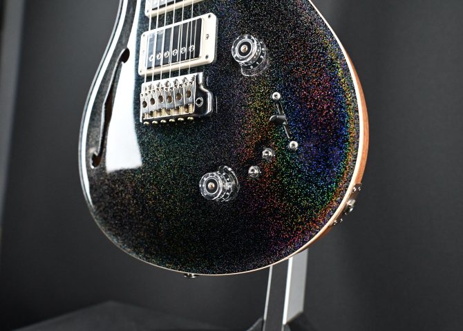 PRS Semi-Hollow Special Black Rainbow Holoflake #590