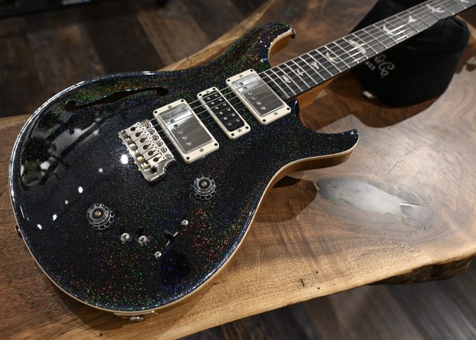 PRS Semi-Hollow Special Black Rainbow Holoflake #590