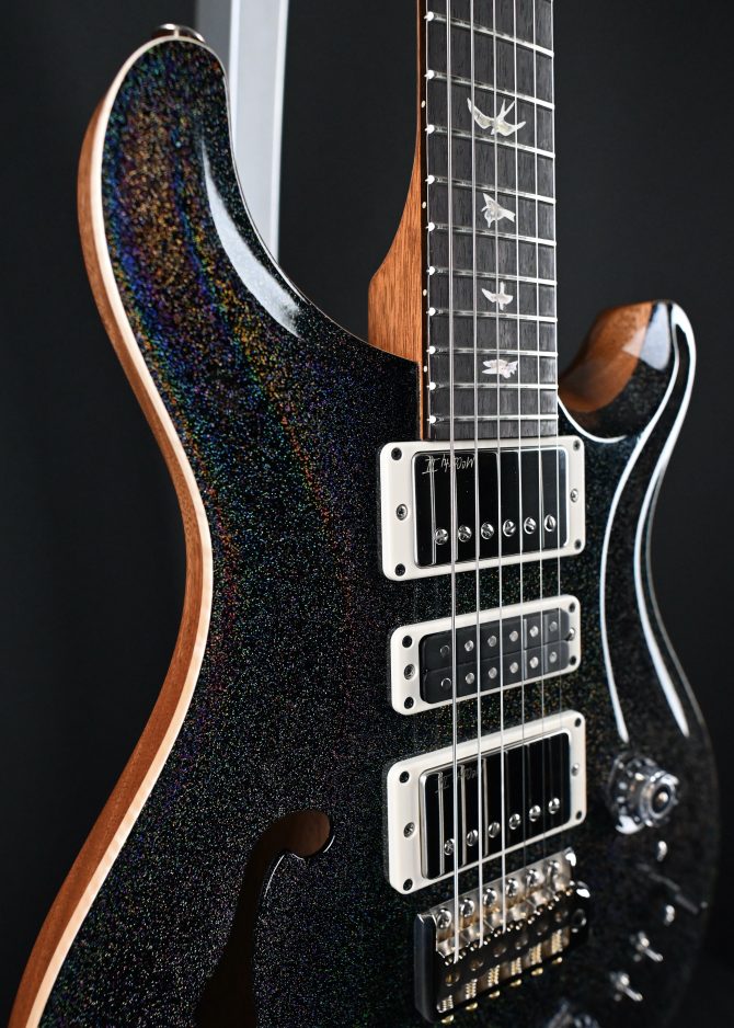 PRS Semi-Hollow Special Black Rainbow Holoflake #590