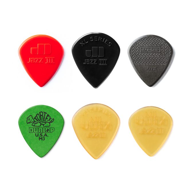 Dunlop Jazz III Pick Variety Pack - 6 Pack