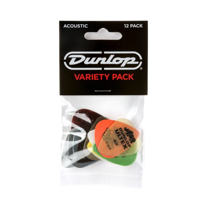 Dunlop Acoustic Pick Variety Pack - 12 Pack