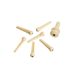 D’Addario Plastic Bridge Pins Ivory with Ebony Dot