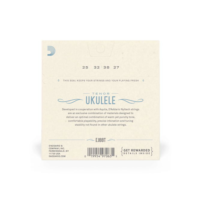 D'Addario Tenor Ukulele String Set EJ88T