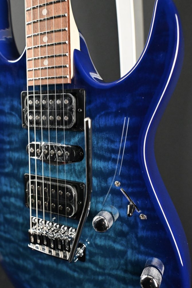 Ibanez GRX70QA-TBB Gio Series Transparent Blue Burst #856