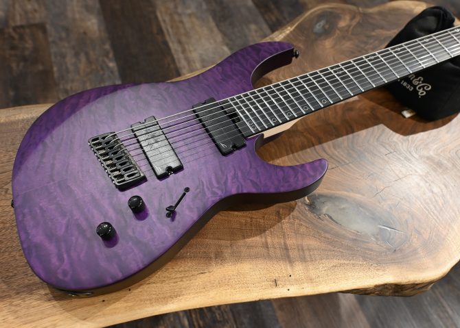 Legator N8FSS-PR Purple QM Multi Scale 8-String #355
