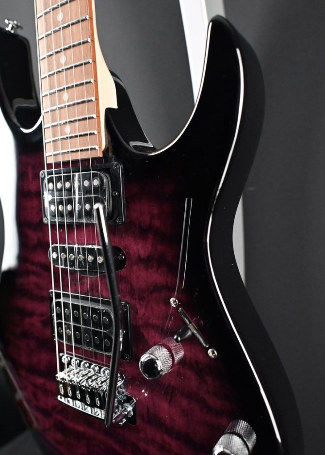 Ibanez GRX70QA-TVT Gio Series Transparent Violet Burst #053