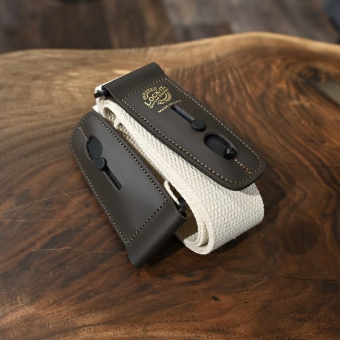 Lock-It Cotton Series Natural Guitar Strap