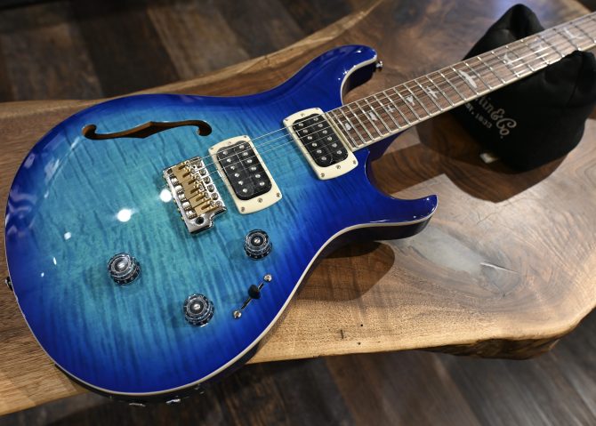 PRS SE Custom 24 Semi-Hollow Piezo Lake Blue 2025
