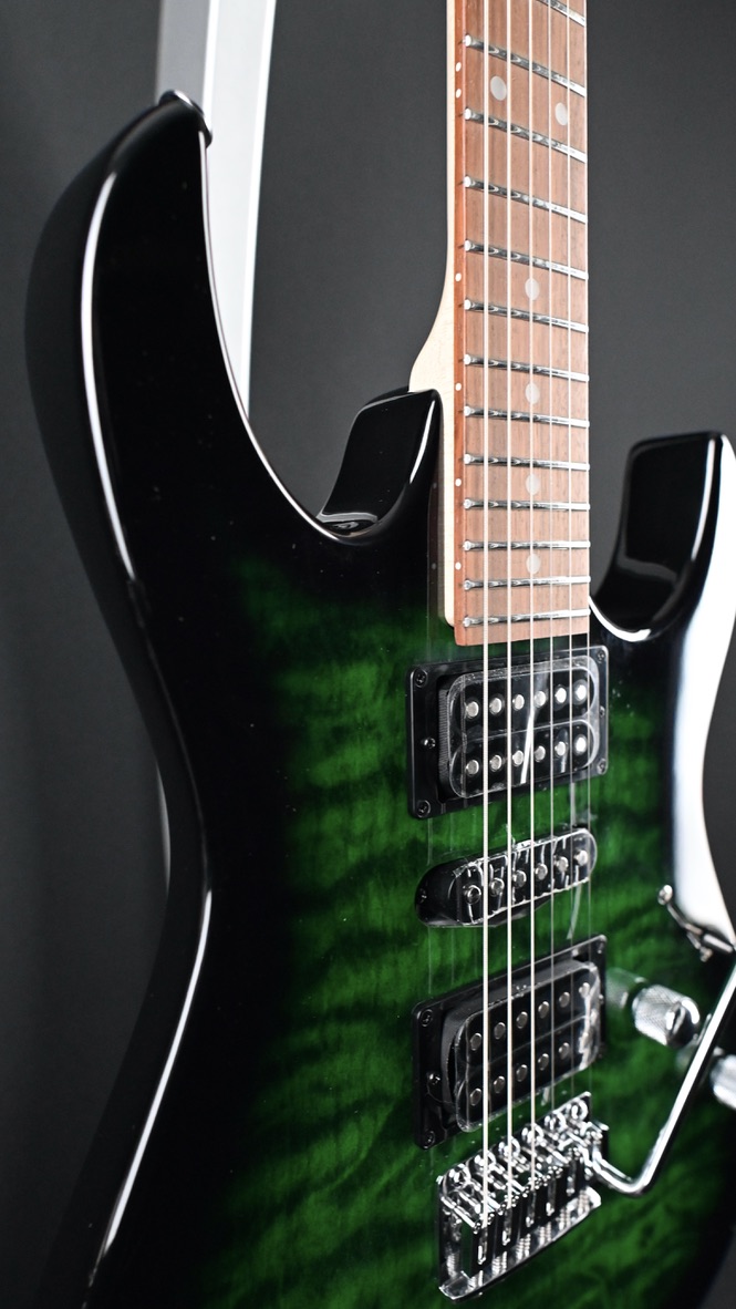 Ibanez GRX70QA-TEB Gio Series Transparent Emerald Burst #779