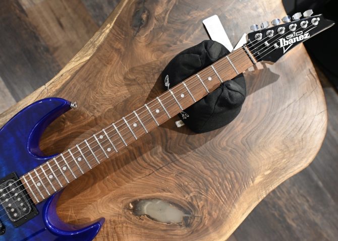 Ibanez GRX70QA-TBB Gio Series Transparent Blue Burst #856