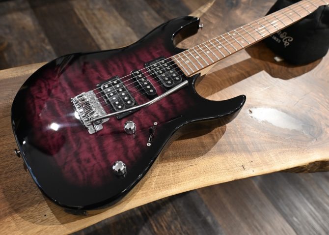 Ibanez GRX70QA-TVT Gio Series Transparent Violet Burst #053